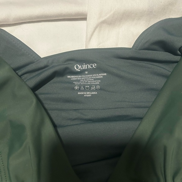 Quince Forest Green One-Piece Swimsuit - Picture 2 of 5